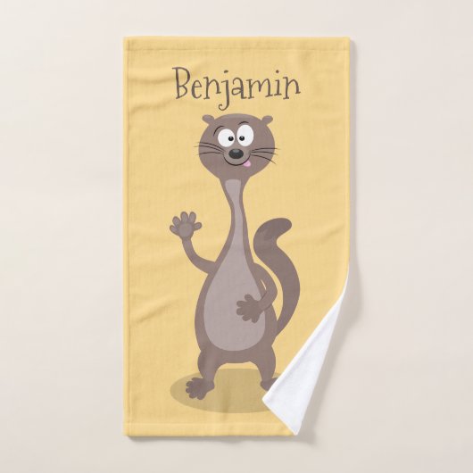 Drôle dessin animé en toile (Serviette à main)