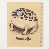 Drôle dessin de grenouille à pluie dans le désert (Dos)