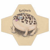 Drôle dessin de grenouille à pluie dans le désert (Plat)