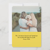 Drôle dessin de maman au téléphone | Carte de fête (Dos)