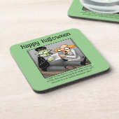 Drôle Dessous de verre d'Humour Halloween (Côté gauche)