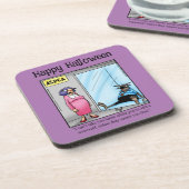 Drôle Dessous de verre d'Humour Halloween (Côté gauche)