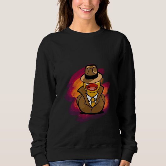Drôle détective Duck Pullover (Devant)
