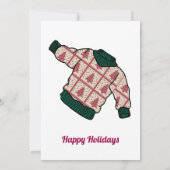 Drôle Détenteur de carte cadeau de pull de Noël (Dos)