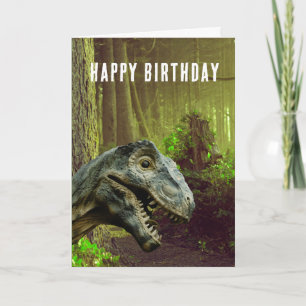 Drôle Dinosaur Vieux Âge Carte Anniversaire