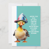 drôle d'invitation fête d'anniversaire carte de vo (Devant)