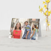 Drôle Distrait Boyfriend Carte d'anniversaire (Fleur jaune)