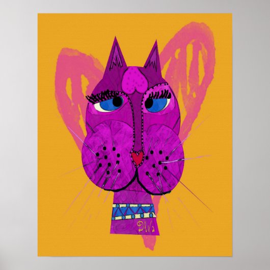 Drôle Diva Kitty Poster (Devant)