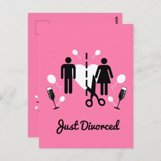 Drôle Divorce Invitations (Devant / Derrière)
