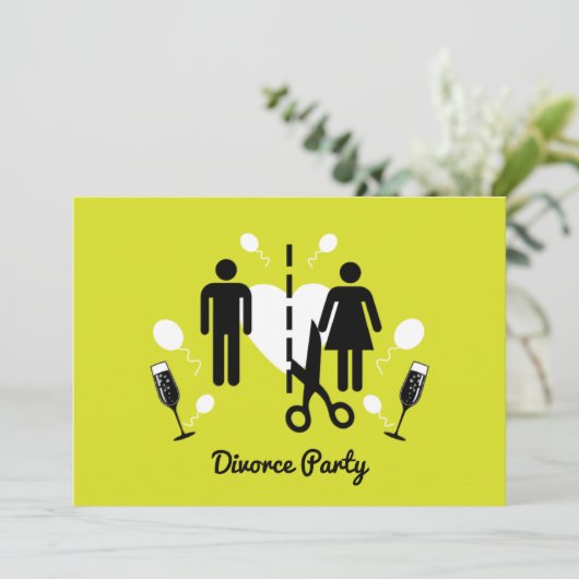 Drôle Divorce Invitations (Debout devant)