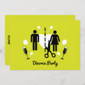 Drôle Divorce Invitations (Devant / Derrière)