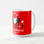 Drôle Divorce Party T-Shirt Latte Mug (Devant droit)