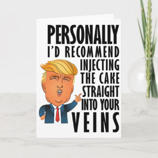 Drôle Donald Trump carte d'anniversaire