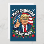 Drôle Donald Trump Carte de Noël (Devant / Derrière)