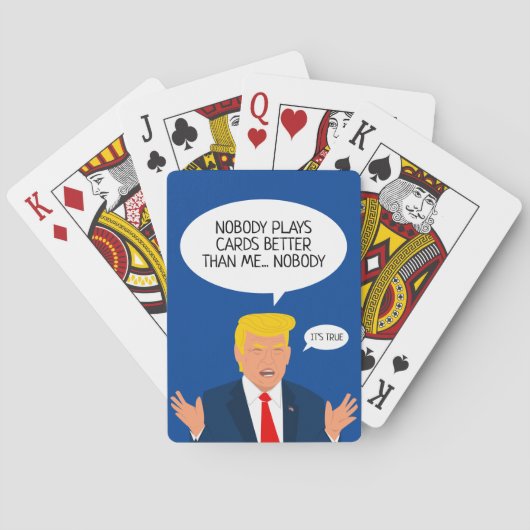 Drôle Donald Trump jeu de cartes (dos)