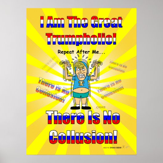 Drôle Donald Trump Le grand poster Trumpholio (Devant)