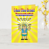 Drôle Donald Trump Obtenez Bonne Carte #2 (Fleur jaune)