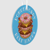 Drôle Donut Worry Beef Happy Bacon Cheeseburger (devant)