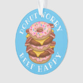 Drôle Donut Worry Beef Happy Bacon Cheeseburger (devant)