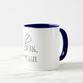 Drôle "Dream Big Sip Bigger ZZZ" Mug (Devant droit)