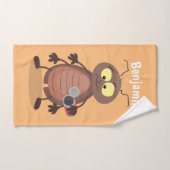 Drôle drôle de personnage de dessin animé de cafar (Serviette à main)