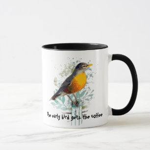 Drôle, Early Bird obtient le Coffee Robin Mug