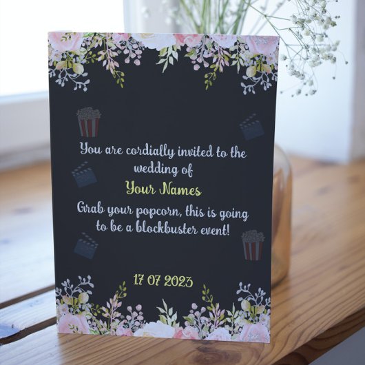 Drôle écriture des invitations de mariage
