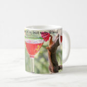 Drôle Écureuil de Noël amis Mug Customisé! (Devant droit)