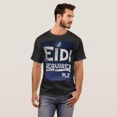Drôle Eidi requis Aïd Moubarak TShirt (Devant entier)