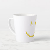 Drôle Emoji Face Latte Mug (Angle gauche)