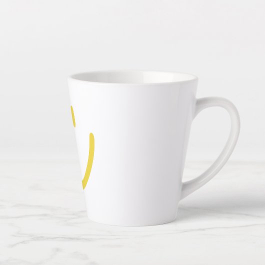 Drôle Emoji Face Latte Mug (Droite)