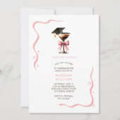 Drôle Espresso Martini Graduation Party Invitation (Devant)