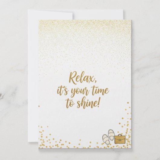 🎉 Drôle et Élégant Retraite Party Invitation | C (Dos)