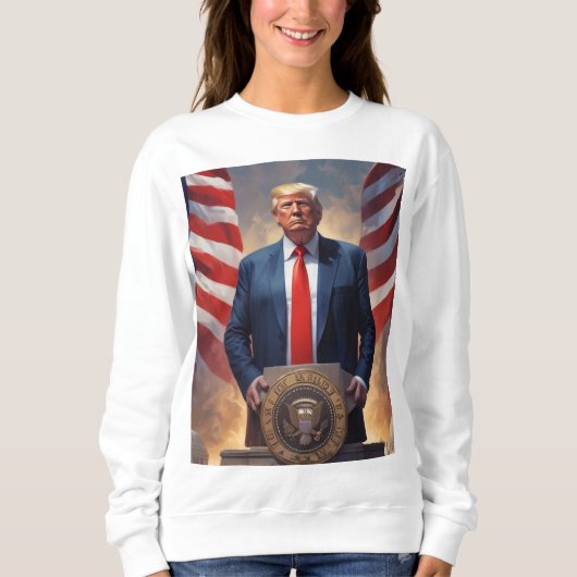 Drôle et hasard Donald Trump Sweatshirt (Devant)