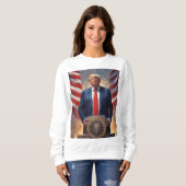 Drôle et hasard Donald Trump Sweatshirt (Devant entier)
