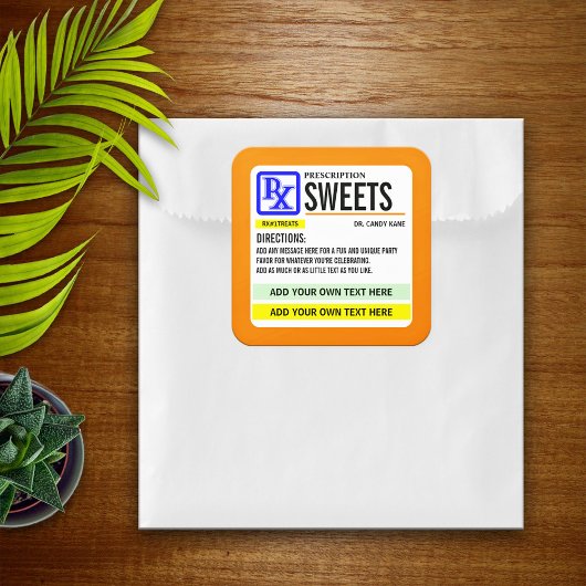 Drôle Étiquette de la force de prescription