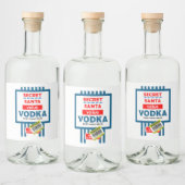 Drôle Étiquette de la Vodka de Noël (Bouteilles)