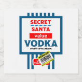 Drôle Étiquette de la Vodka de Noël (Étiquettes simples)