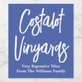 Drôle Étiquette de vin cadeau (Étiquettes simples)