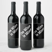 Drôle étiquette de vin de mine (Bouteilles)