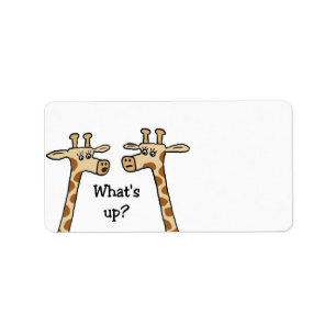 Drôle Étiquettes de Giraffe