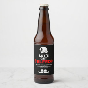 Drôle Étiquettes de la bière de Noël