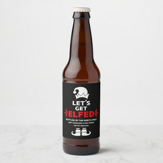 Drôle Étiquettes de la bière de Noël (Devant)
