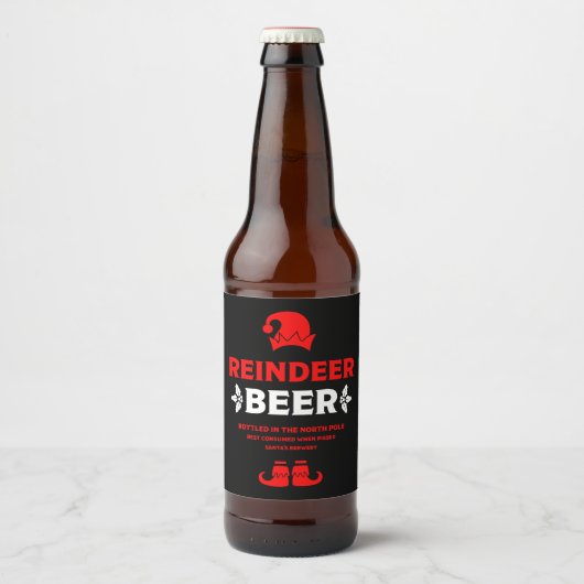 Drôle Étiquettes de la bière de Noël (Devant)