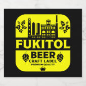 Drôle Étiquettes de la bière de Noël (Étiquettes simples)