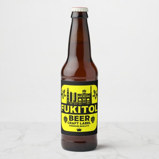 Drôle Étiquettes de la bière de Noël (Devant)