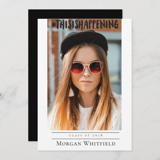 Drôle Faire-part (Devant / Derrière)