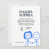 Drôle Faire-part de mariage Designs (Devant)