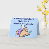 Drôle "Fairy Godfather" Carte d'anniversaire avec (Fleur jaune)