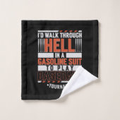 Drôle Fantastique joueur de baseball Je marchais e (Gant de toilette)